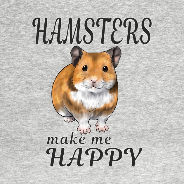 Hamsters make me happy Syrian ver. by mdaviesart